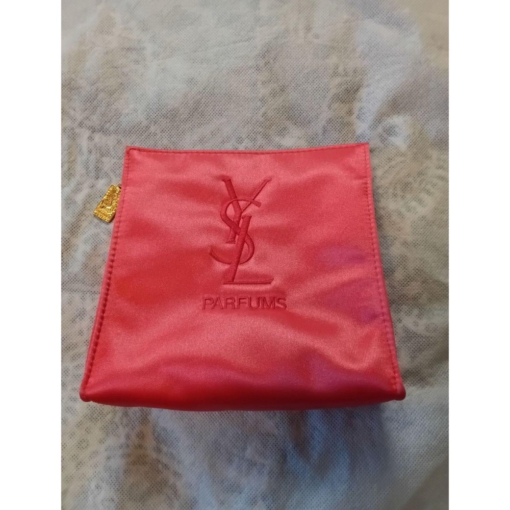 YSL Parfums✨❤️💛 Red Cosmetic Bag